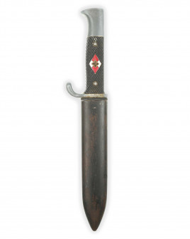 Hitler Youth Knife [Late-period] by RZM M7/25 (Wilhelm Wagner Solingen)