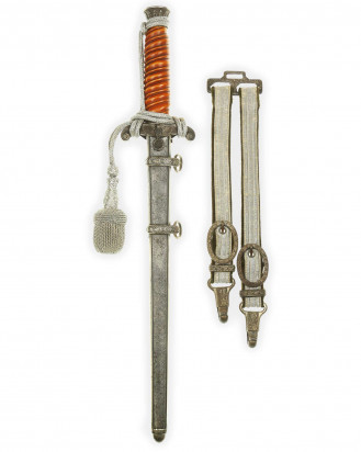 © DGDE GmbH - German Army Officer’s Dagger [M1935] with Hangers & Portepee by WKC Solingen
