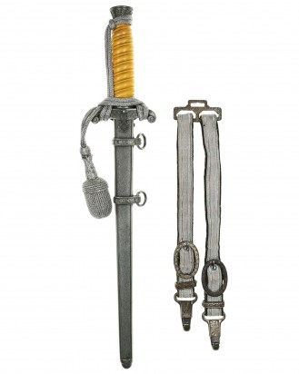 © DGDE GmbH - Army Officer’s Dagger [M1935] with Hangers & Portepee by WKC Solingen