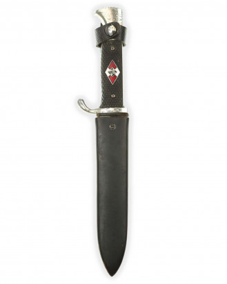 © DGDE GmbH - Hitler Youth Knife with Motto [Early-period] by Müller & Schmidt (PFEILRINGWERK) Solingen