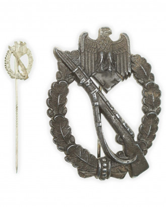 © DGDE GmbH - Infanteriesturmabzeichen in Silber (Zink) und Miniatur