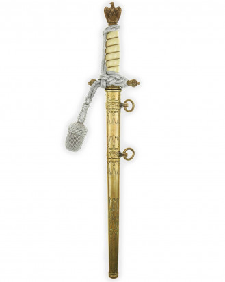 © DGDE GmbH - Navy Officer Dagger [2nd Model] with Knot by F.W. Höller Solingen