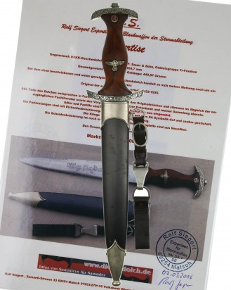 © DGDE GmbH - NSKK Honor Dagger [Early Version] by J. P. Sauer & Sohn Suhl