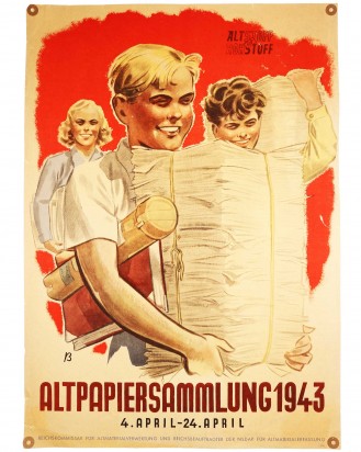© DGDE GmbH - Plakat: Altpapiersammlung 1943