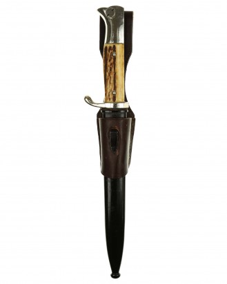 © DGDE GmbH - Парадный штык к винтовке Маузер с рукоятками из рога оленя - Карл Юлиус Кребс Золинген