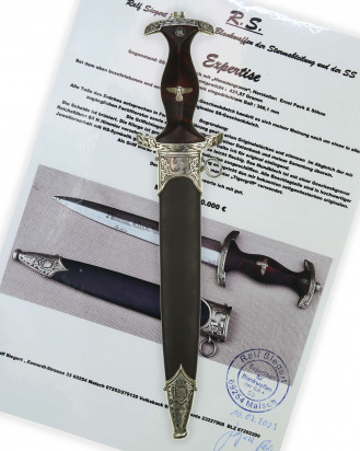 © DGDE GmbH - SS Honor Dagger of Obergruppenführer and general of the Waffen-SS with Himmler engraving by Ernst Pack & Söhne Solingen