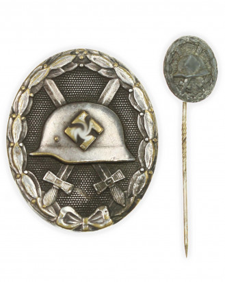 © DGDE GmbH - German Wound Badge Silver 1939 and Miniature