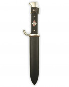 Hitler Youth Knife with Motto [Mid-period] by RZM M7/37 and F. & W. Höller Solingen
