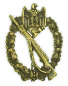 Bronze Grade Infantry Assault Badge by W (Karl Wurster Markneukirchen)