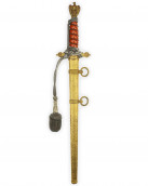 Navy Officer Dagger [2nd Model] with Knot by F.W. Höller Solingen
