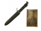HJ (Hitler Youth) Knife with motto and dedication - RZM M7/85