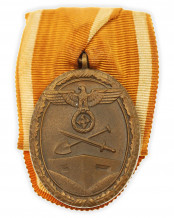 German West Wall Medal with Ribbon Bar
