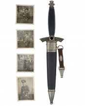 DLV Fliegermesser [M1934] mit Gehänge - Paul Weyersberg & Co., Solingen