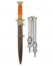 Red Cross Officer's Dagger with Hangers