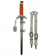 Army Officer’s Dagger with Hangers by Carl Eickhorn Solingen
