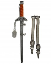Army Officer’s Dagger [M1935] with Hangers, Portepee by WKC Solingen