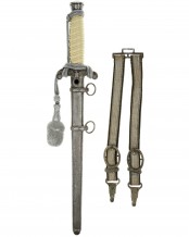 Army Officer’s Dagger [M1935] with Hangers, Portepee and Certificate - P.D. Lüneschloss, Solingen