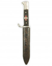 Hitler Youth Knife with Motto [Early-period] by Anton Wingen (A.W.JR) Solingen