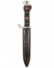 Hitler Youth Knife with Motto [Early-period] by H. & F. Lauterjung Solingen