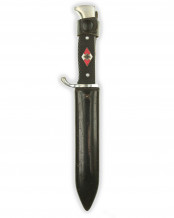 Hitler Youth Knife with Motto [Mid-period] by RZM M7/6 (H. & F. Lauterjung Solingen)