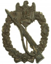 German Silver Grade Infantry Assault Badge by W.H.