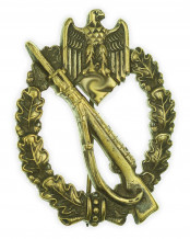 Bronze Grade Infantry Assault Badge by W (Karl Wurster Markneukirchen)