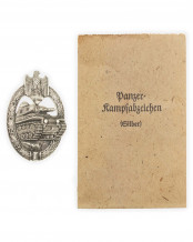 Panzerkampfabzeichen in Silber - Adolf Scholze Grünwald