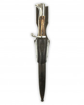Парадный штык к винтовке Маузер с рукоятками из рога оленя - Карл Айкхорн Золинген