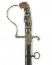 German WWII Ultra Rare Model 1007 Lion Head Sword