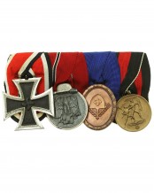 Second War German Medal Bar with four badges