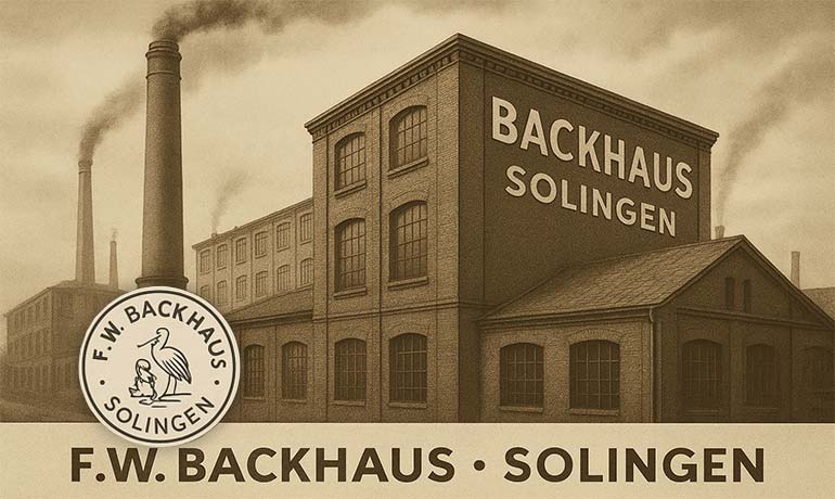 Historic factory of the Friedrich Wilhelm Backhaus steel goods works in Solingen