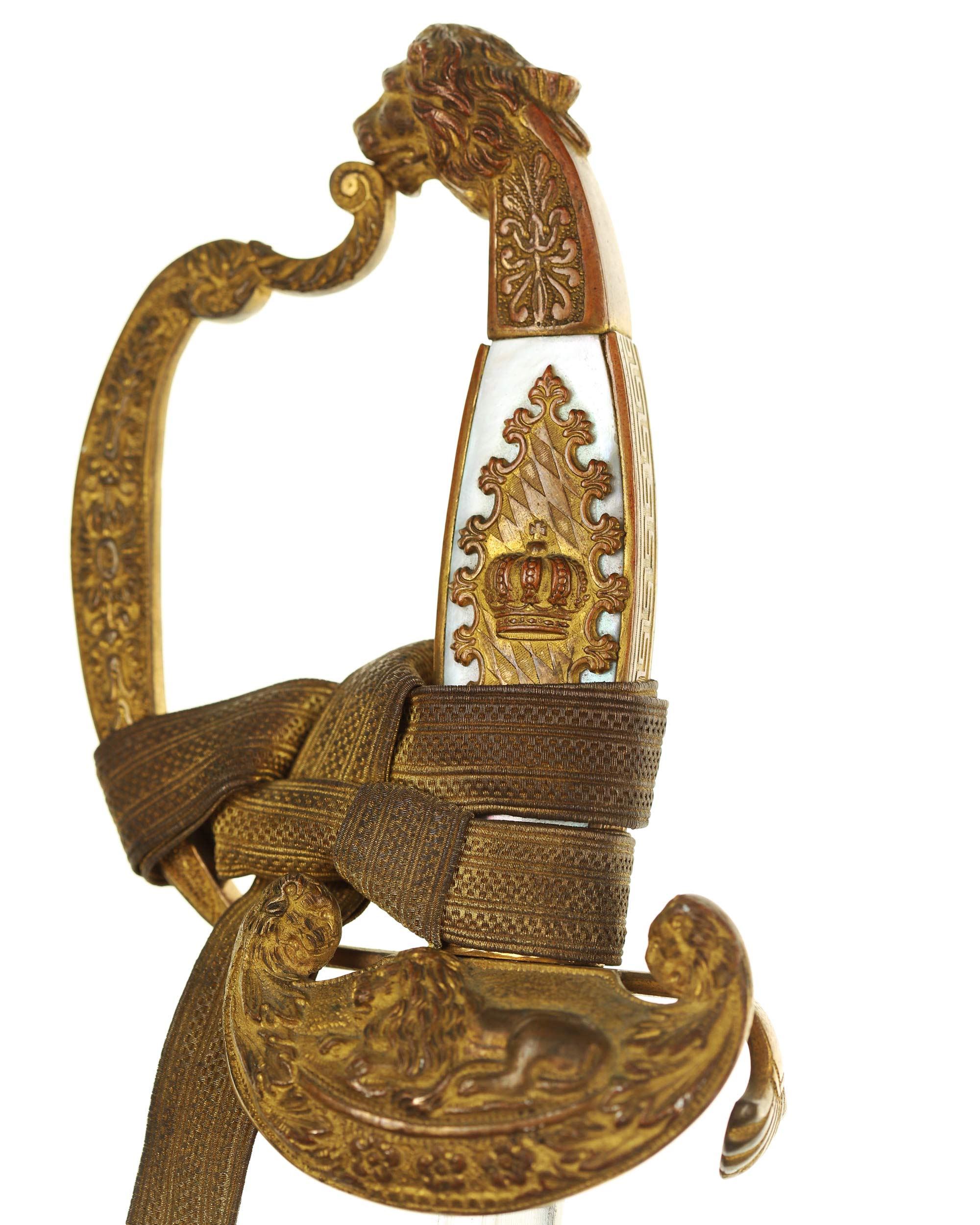 Bavarian sword circa 1900 – blade with In Treue fest inscription