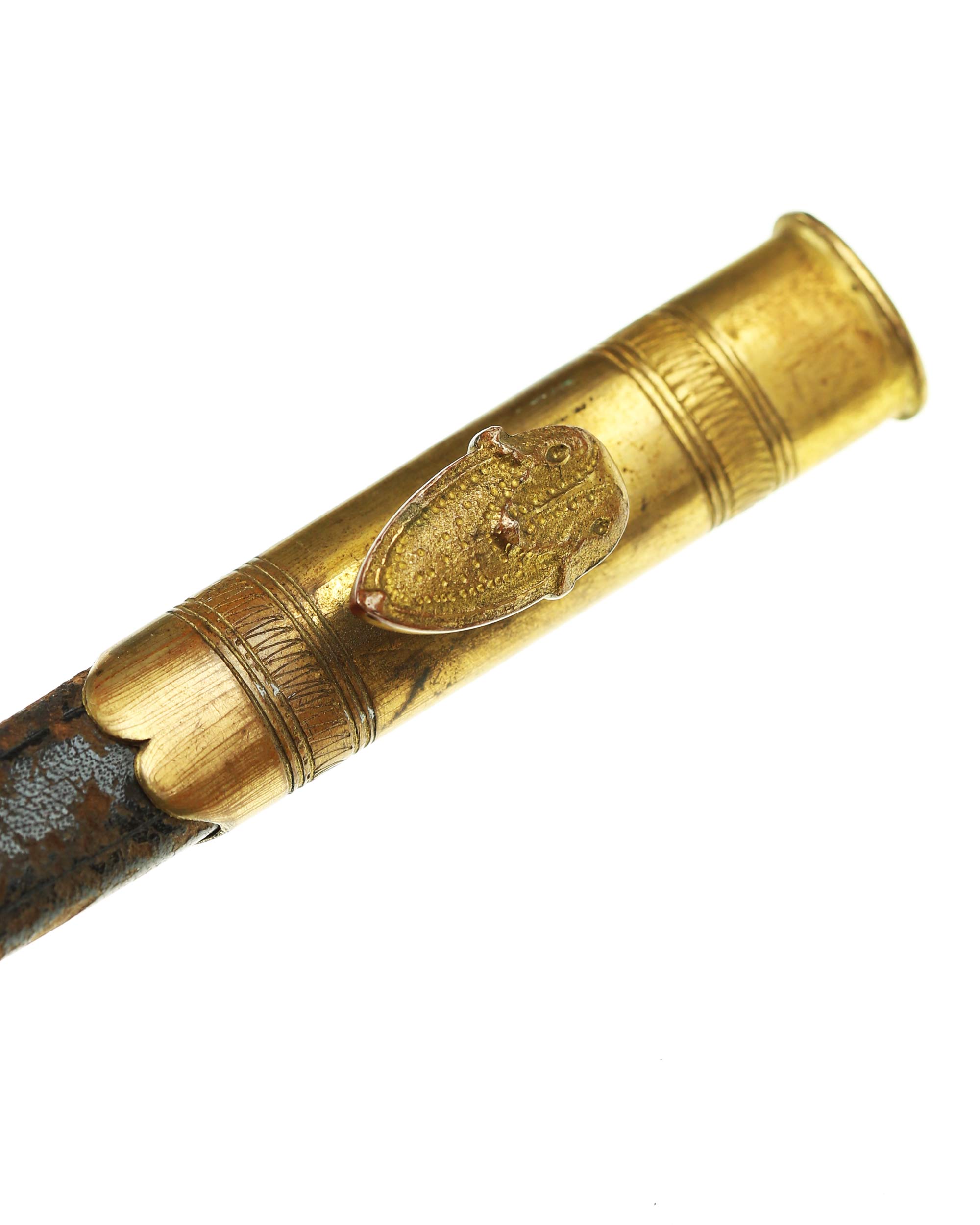 Bayerischer Degen – Detailaufnahme Klinge und Griff