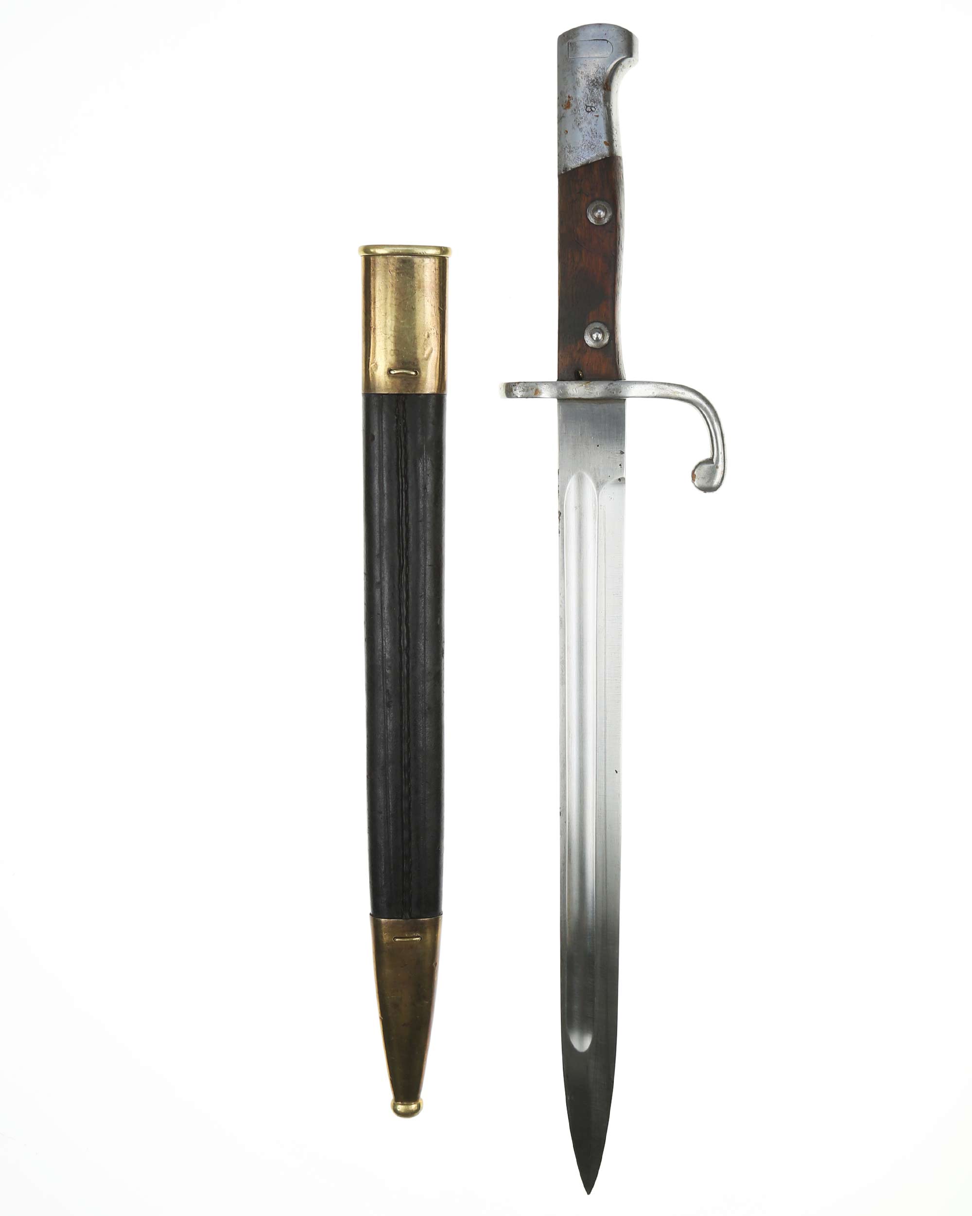 Klinge des Brasilien Mauser Seitengewehrs M1908 mit Hohlkehlen