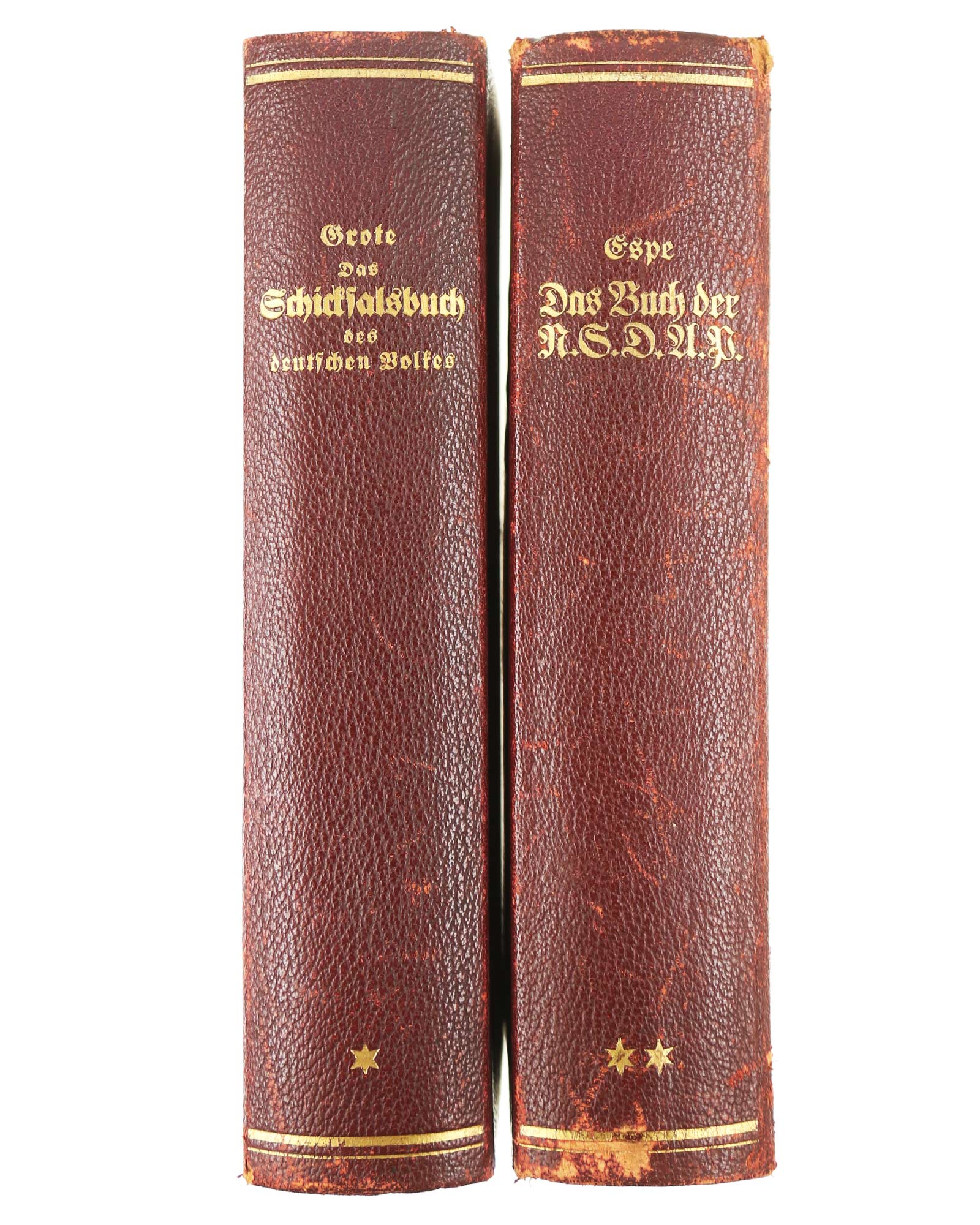 Einbände Kunstleder Goldprägung – Das Buch der NSDAP und Schicksalsbuch