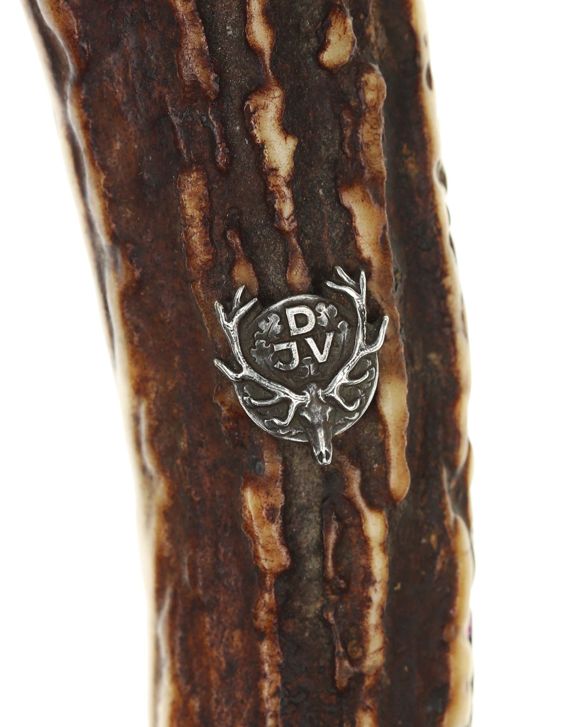 DJV hunting hanger – detail of etched blade and crossguard