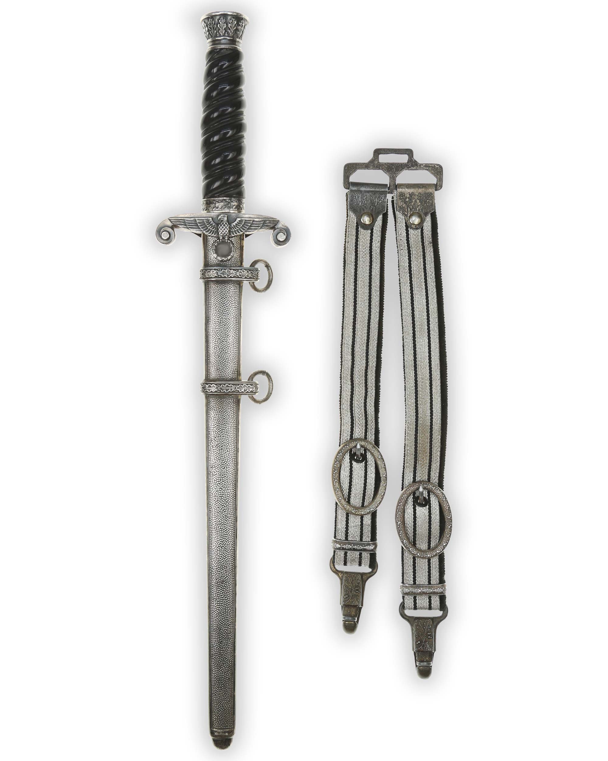Railway Protection Leader’s Dagger Model 1935 with hanger WKC Solingen overall view