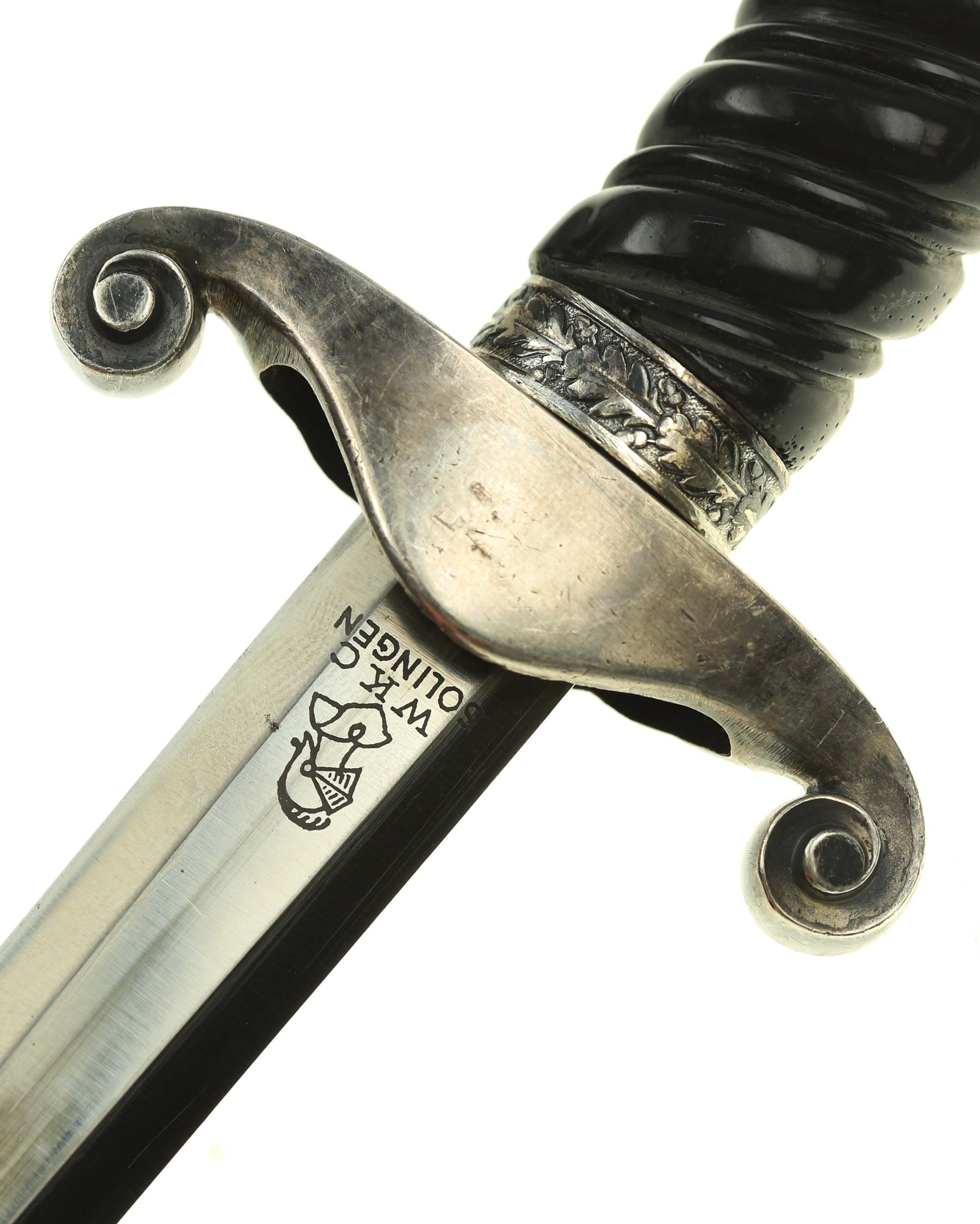 Scabbard of Railway Protection Leader’s Dagger with granulated surface and closed suspension rings