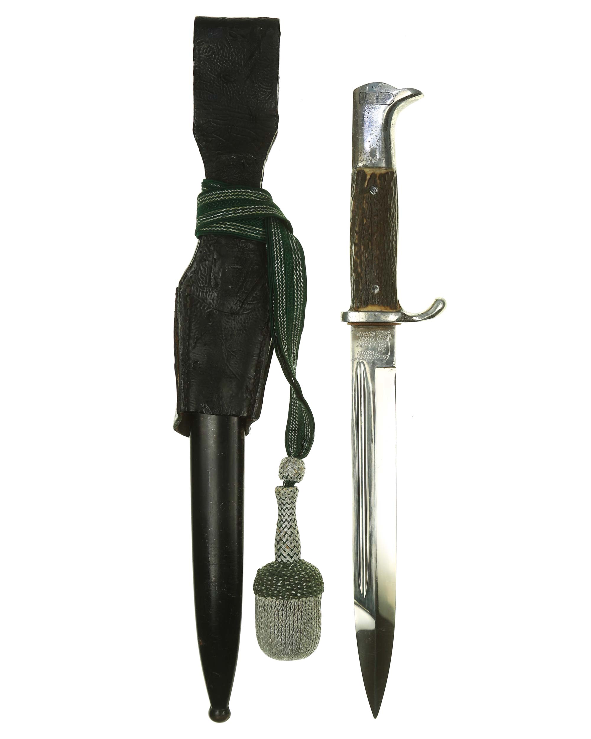 Экстра-штык K98 – накладки из оленьего рога и темляк, деталь