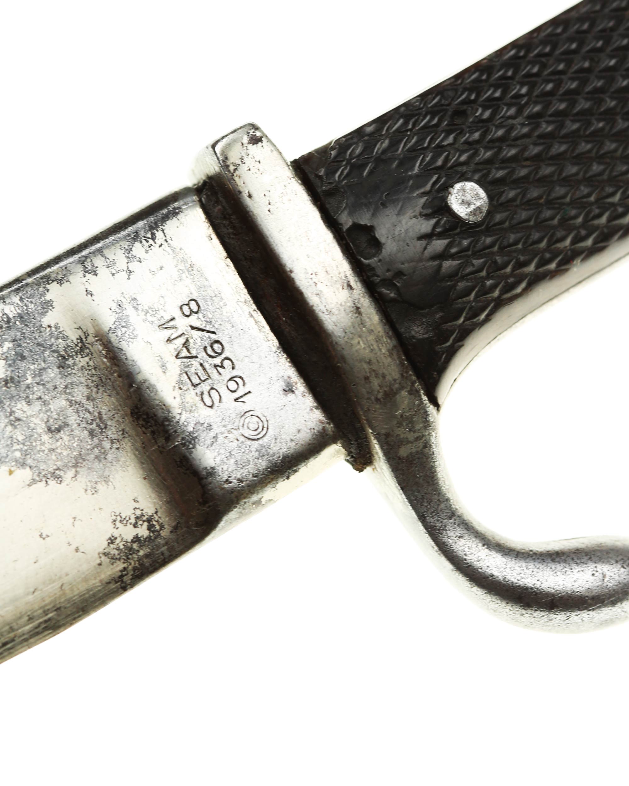 Походный нож Фаланги — стальные ножны с кожаным подвесом