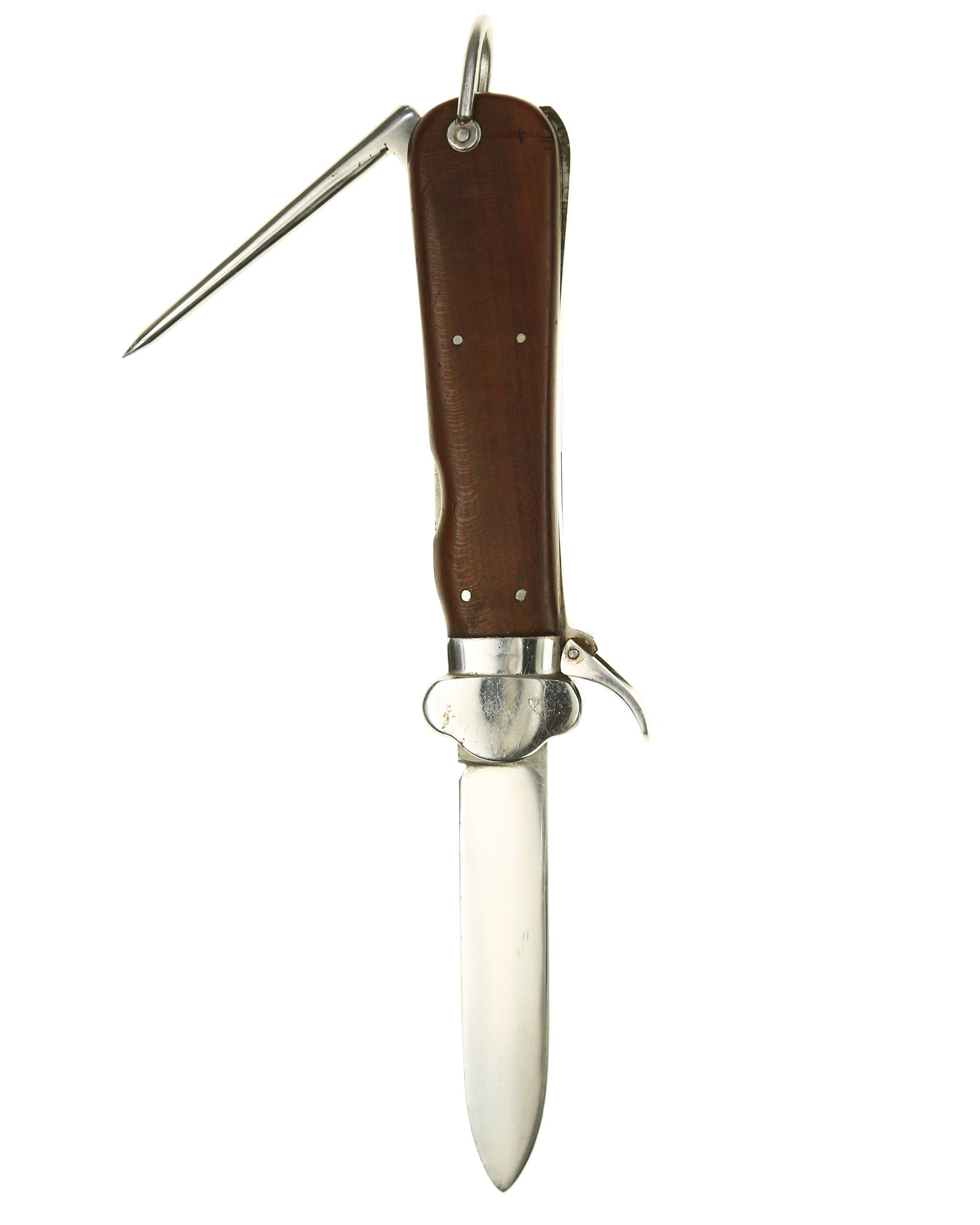 Gravity Knife Helbig Steinbach with walnut grip plates