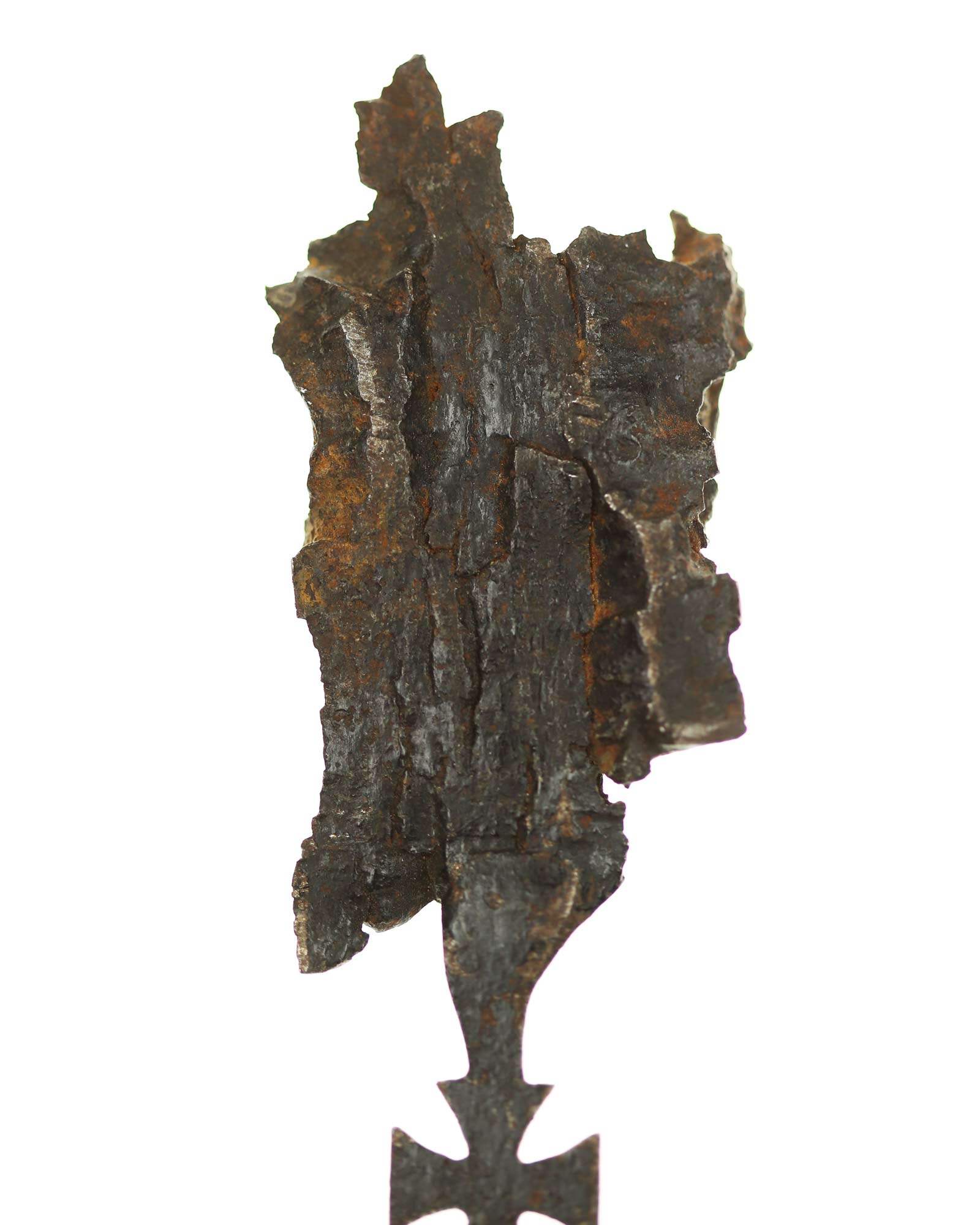 Шрапнельный нож для писем — обратная сторона и форма