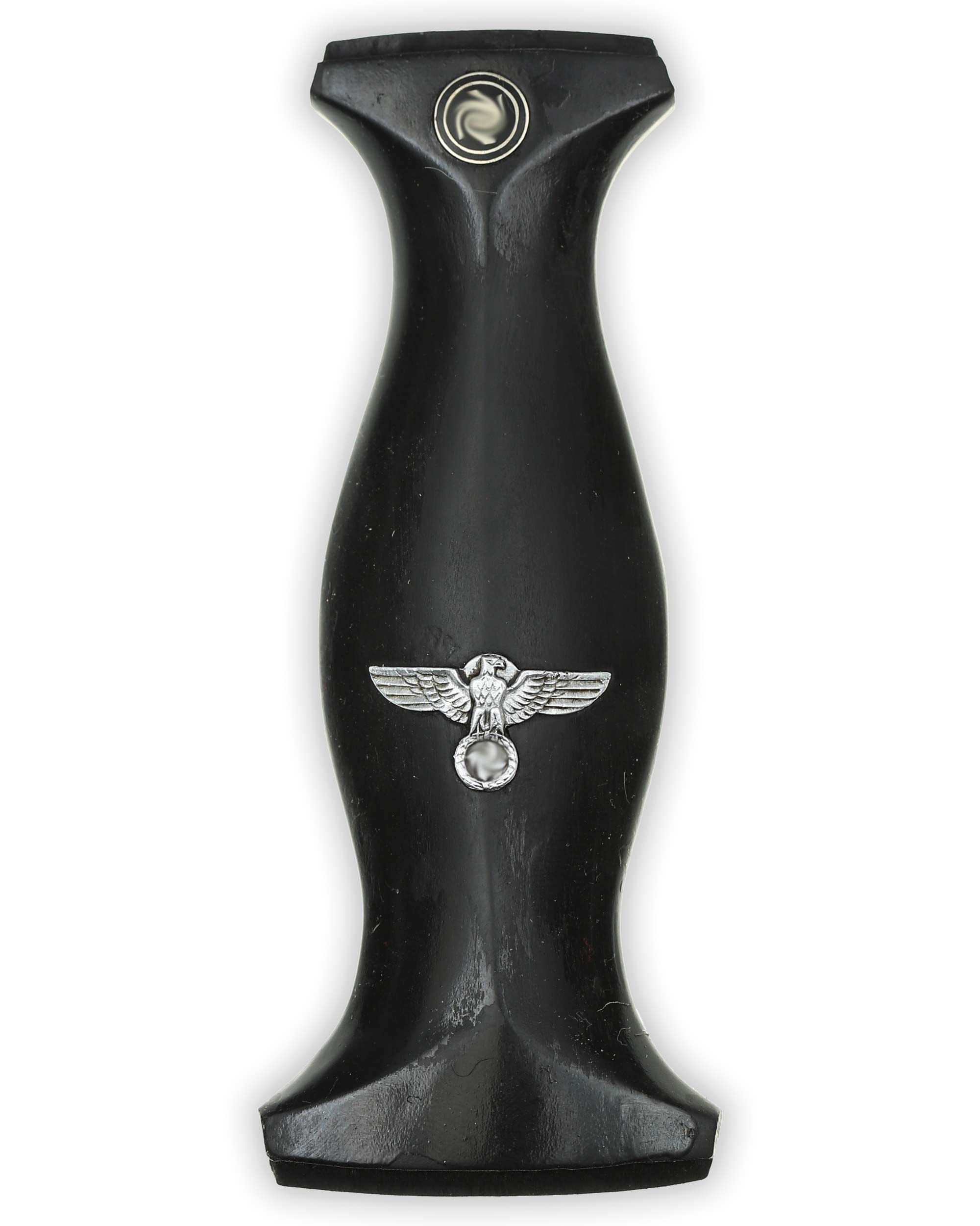 Griff für SS-Dienstdolch – späte Form mit Aluminium-Adler und emailliertem SS-Runen-Emblem