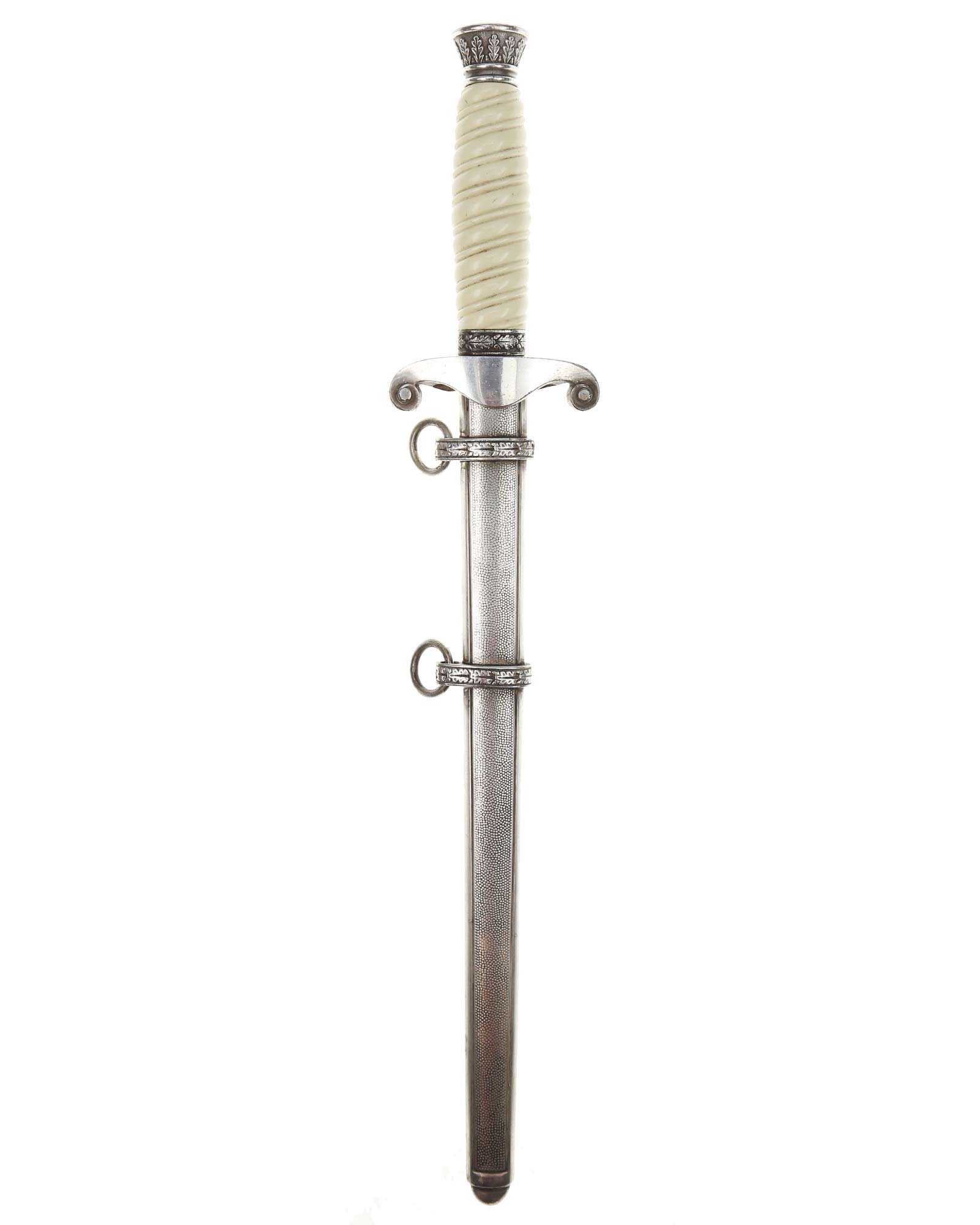 Heeres-Offiziersdolch Modell 1935 mit weißem Zelluloidgriff und Heeresadler-Parierstange