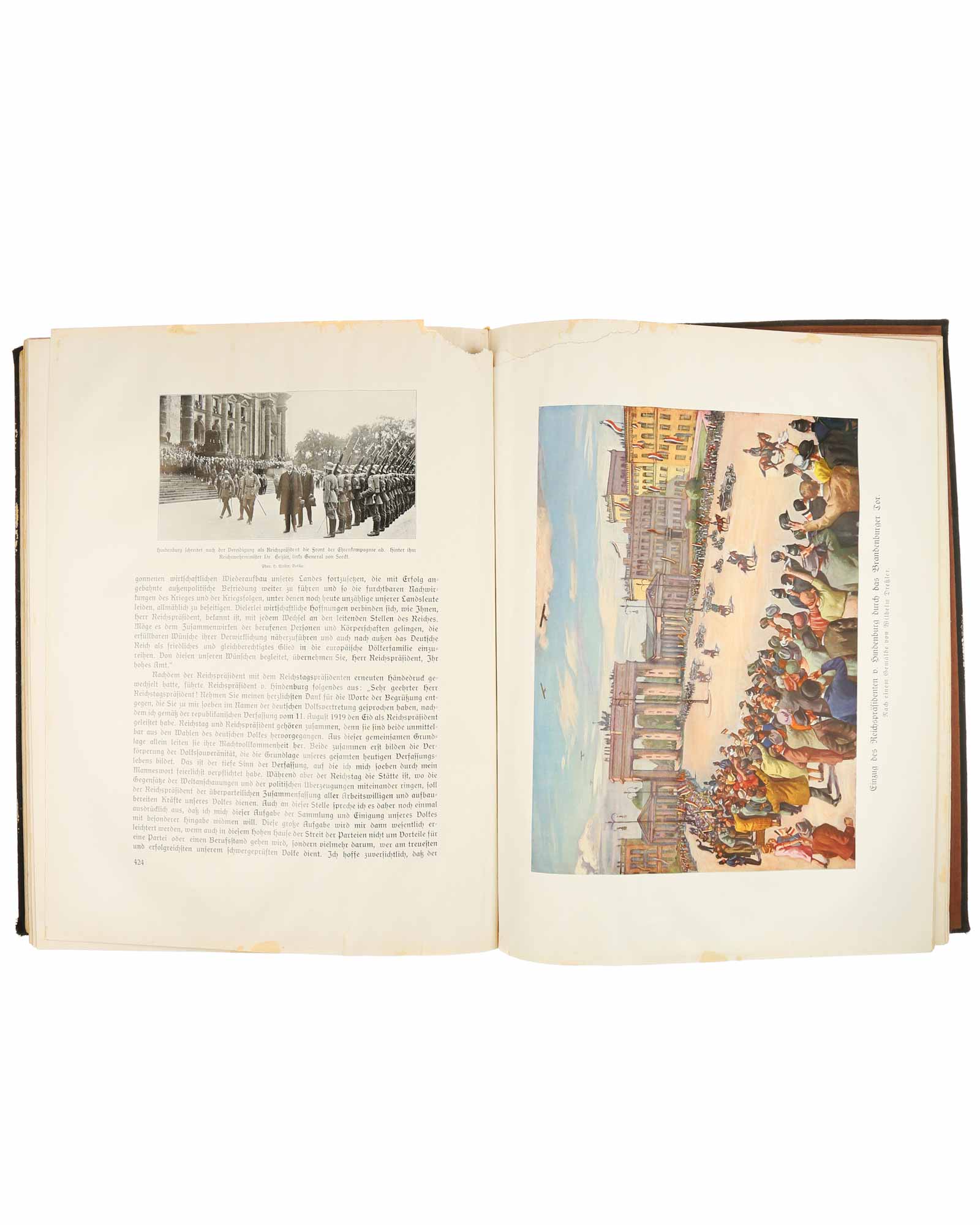 Книга Гинденбург — оборотная сторона и состояние