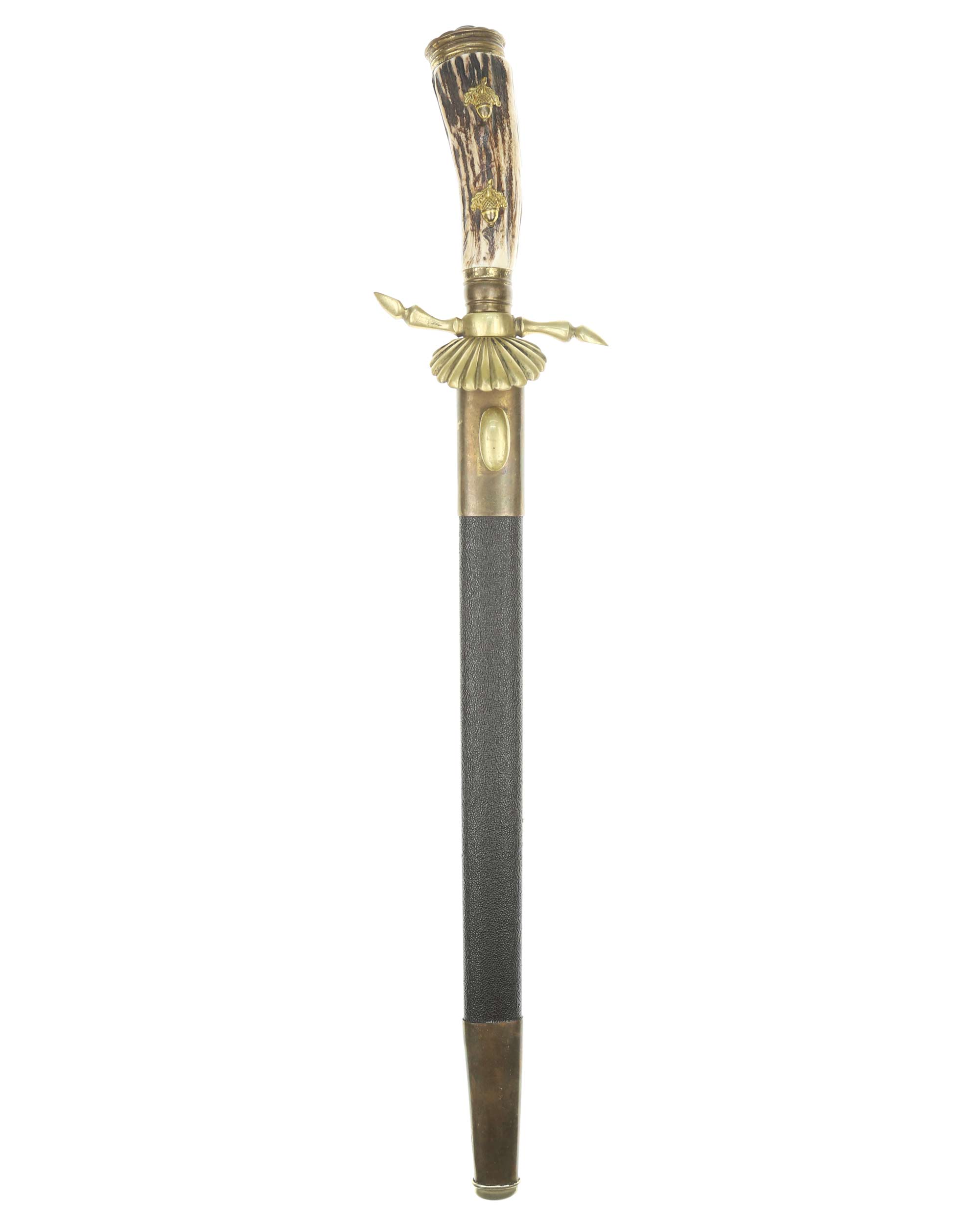 Honor Hunting Cutlass with dedication to a Court Marshal by E and F Hörster Solingen overall view