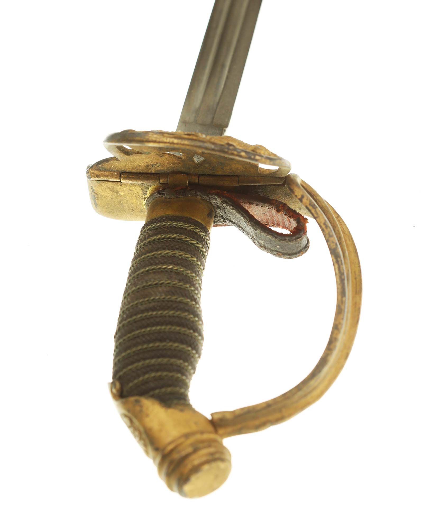 Infanterie-Degen Offiziere – Klinge mit Zierätzung, Nahaufnahme