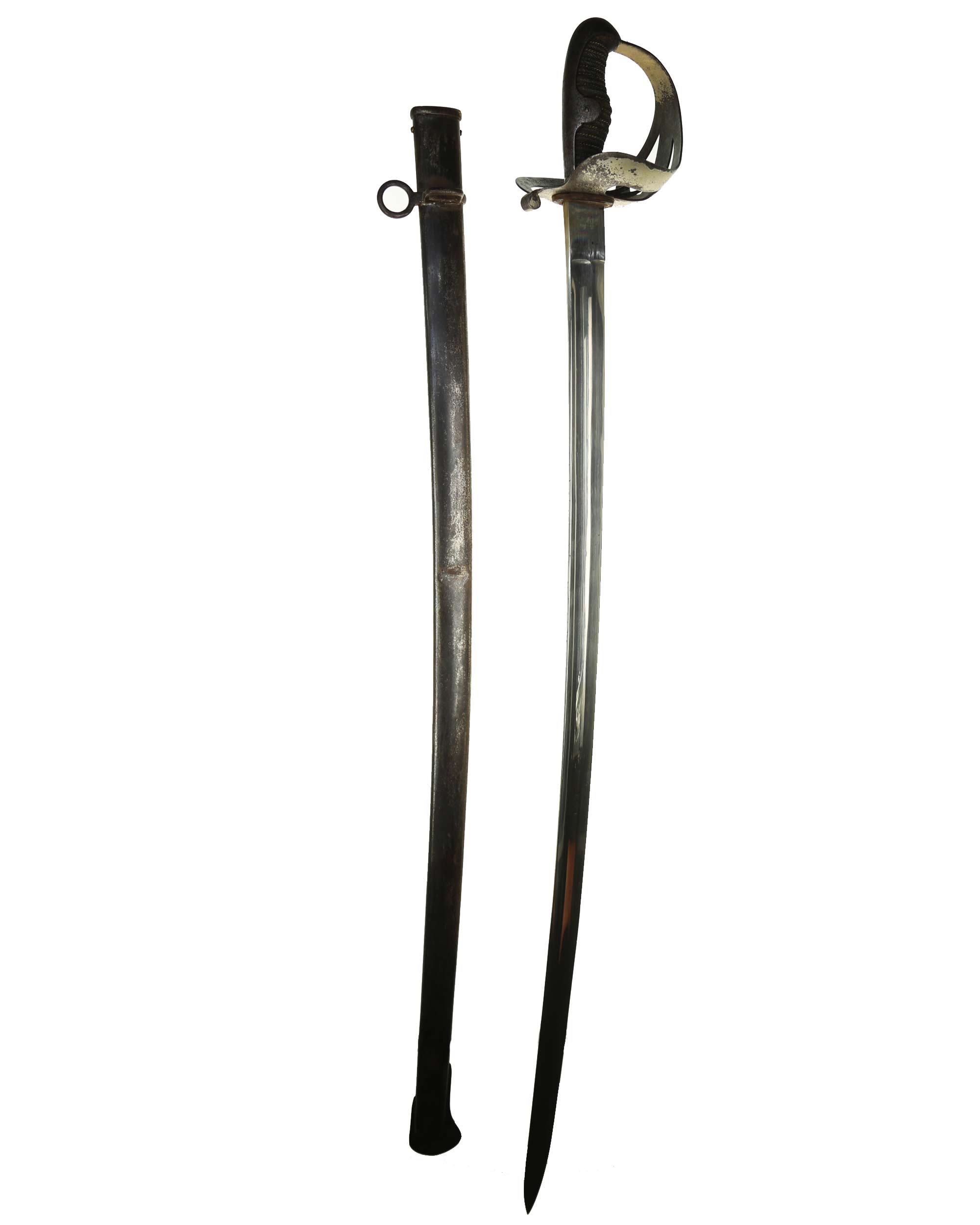 Einschneidige Klinge des Kavallerie Offizierssäbels Muster M1852