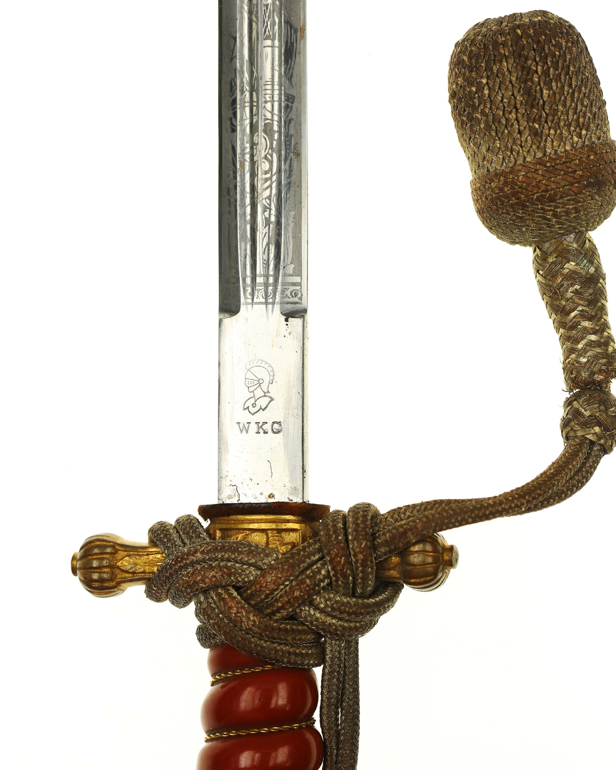 Kriegsmarine dagger model 1938 – scabbard and portepee detail view