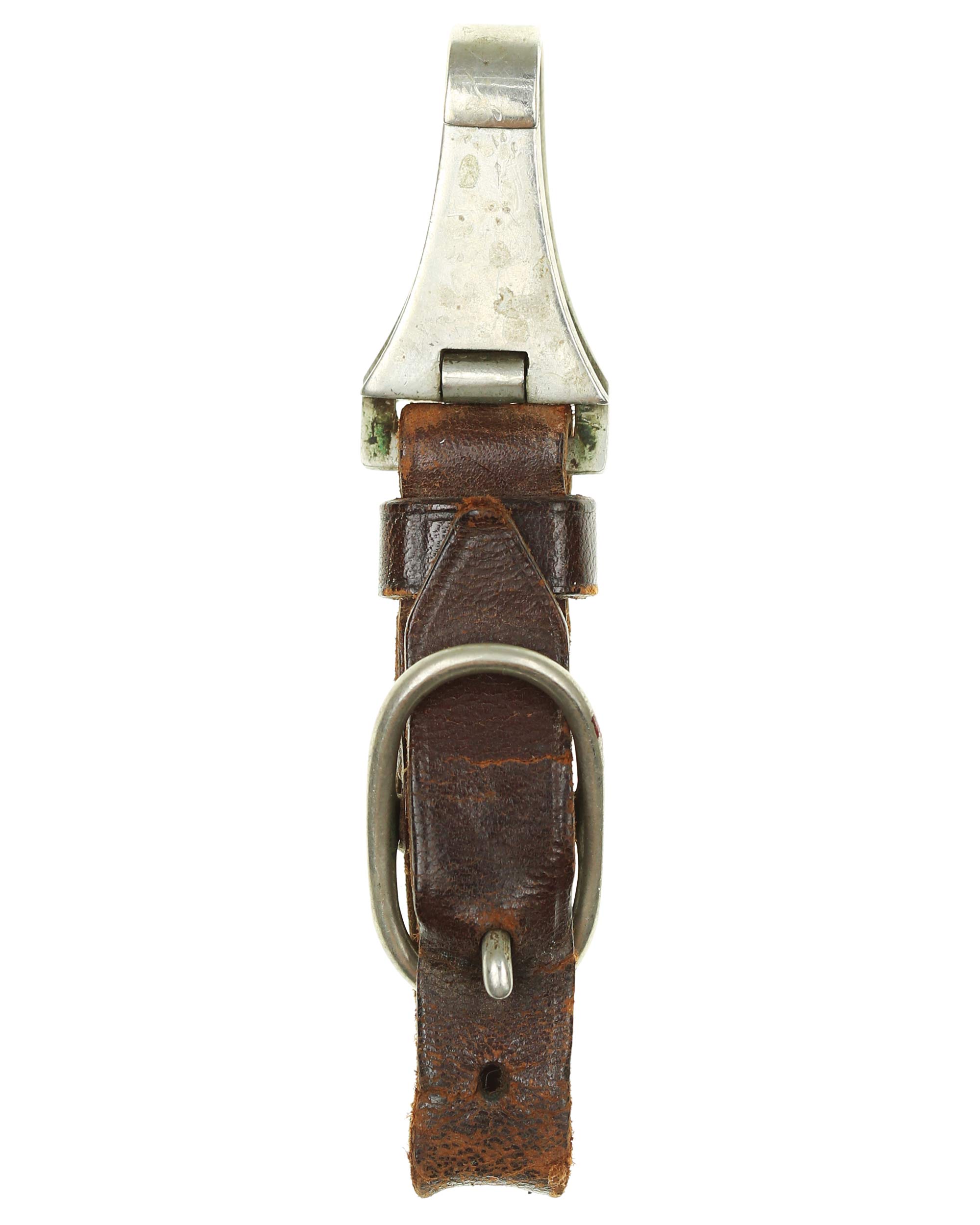 Ранний кожаный подвес – никелированный карабин